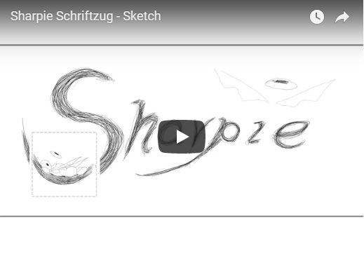 Sharpie-Schriftzug Sketch