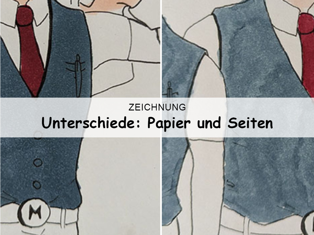 Unterschiede: Papier und Seiten