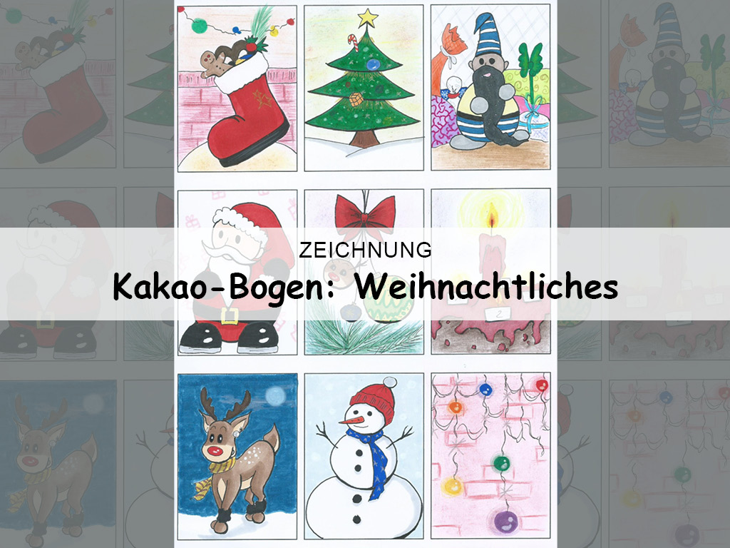 Kakao-Bogen: Weihnachtliches