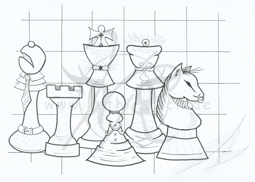 Schach-Exquisitdesign 1(Kontur)