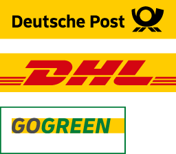 Wir versenden mit Deutsche Post DHL - GoGreen