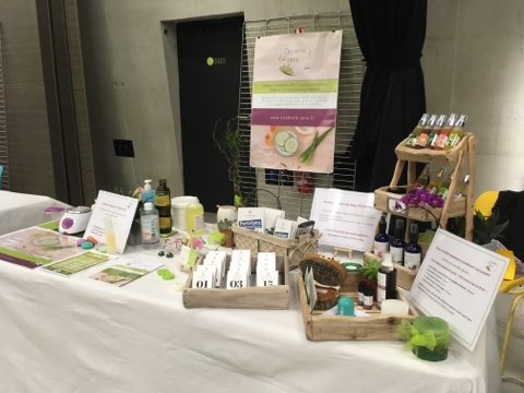 stand Cosmétik&sens au 1er salon bio d'aubagne