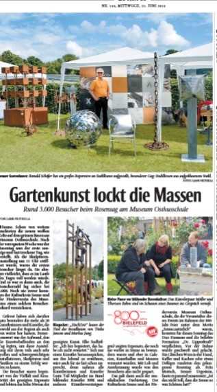 Bericht Neue Westfälische 25.6.2014