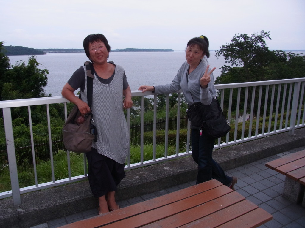 琵琶湖で休憩