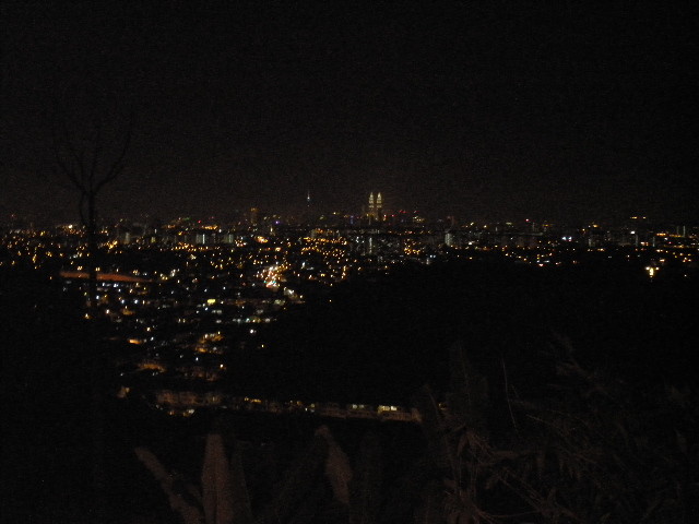 クアラルンプールの夜景を見ながら