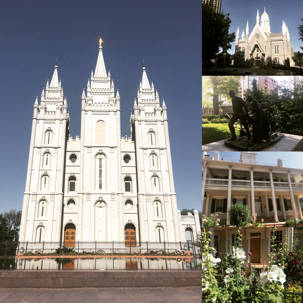 Der Temple Square in Salt Lake City, Hauptstadt der Mormonen