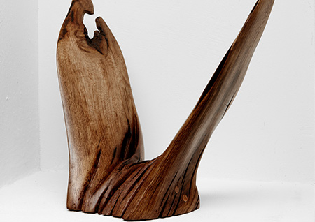 S0157 · Spruce · Jörg Pietschmann – winged sculpture made of spruce wood