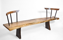 Bench · B1054 · Walnut, Bog Oak, Oak#bench#stool#console#sculpture##woodworking#interiordesign#woodsculptures#art#woodart#wooddesign#decorativewood#originalartwork#modernwoodsculpture#joergpietschmann#oldwood