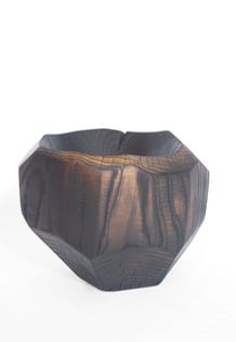Jörg Pietschmann · V2821 · Ash, burned wood, collectible design, vessel, bowl, interiordesign, woodsculptures, art, woodart, wooddesign, decorativewood, originalartwork, modernwoodsculpture, joergpietschmann, oldwood, functional sculpture, artfurniture