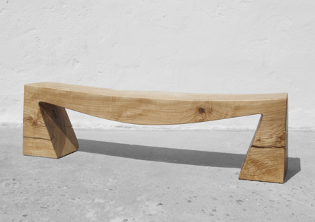 Jörg Pietschmann · B1098 · Ash, bench, console, woodbench, sculpture, woodworking, interiordesign, woodsculpture, art, woodart, wooddesign, decorativewood, originalartwork, modernwoodsculpture, joergpietschmann, oldwood