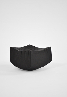 Jörg Pietschmann · V1709 · Oak, burned wood, collectible design, vessel, bowl, woodworking, interiordesign, woodsculptures, woodart, wooddesign, decorativewood, originalartwork, modernwoodsculpture, joerg pietschmann, functional sculpture, artfurniture