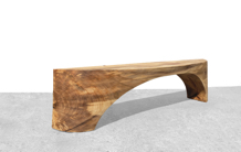 Jörg Pietschmann · B2120 · Poplar, bench, console, woodbench, sculpture, woodworking, interiordesign, woodsculpture, art, woodart, wooddesign, decorativewood, originalartwork, modernwoodsculpture, joergpietschmann, oldwood