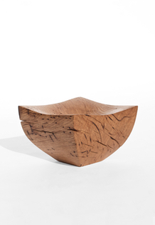 Jörg Pietschmann · V21084 · Oak, collectible design, vessel, bowl, woodworking, interiordesign, woodsculptures, art, woodart, wooddesign, decorativewood, originalartwork, modernwoodsculpture, joergpietschmann, oldwood, functional sculpture, artfurniture