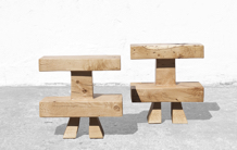 Jörg Pietschmann · C2302 · C2292 · Oak, stand, regal, Desk, bench, stool, console, sculpture, woodworking, interiordesign, woodsculptures, art, woodart, wooddesign, decorativewood, originalartwork, modernwoodsculpture, joergpietschmann, oldwood