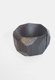 Jörg Pietschmann · V2821 · Ash, burned wood, collectible design, vessel, bowl, woodworking, interiordesign, woodsculptures, woodart, wooddesign, decorativewood, originalartwork, modernwoodsculpture, joerg pietschmann, functional sculpture, artfurniture