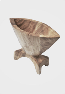 Jörg Pietschmann · V1618 · Ash, collectible design, vessel, bowl, woodworking, interiordesign, woodsculptures, art, woodart, wooddesign, decorativewood, originalartwork, modernwoodsculpture, joerg pietschmann, oldwood, functional sculpture, artfurniture