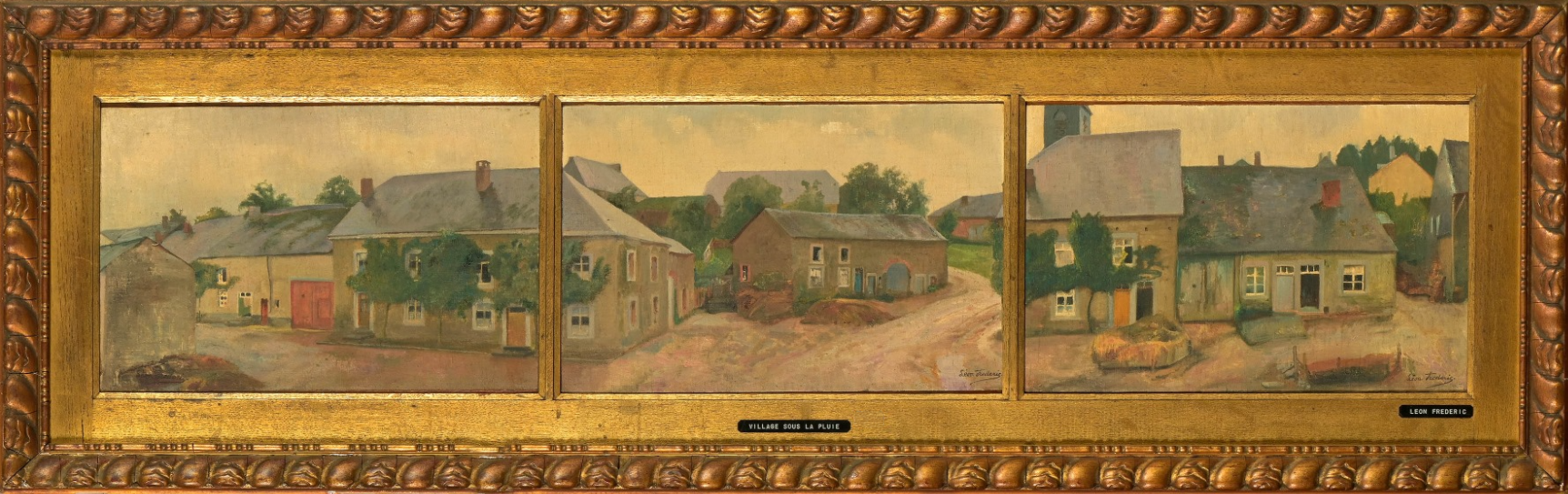 Village ardennais sous la pluie