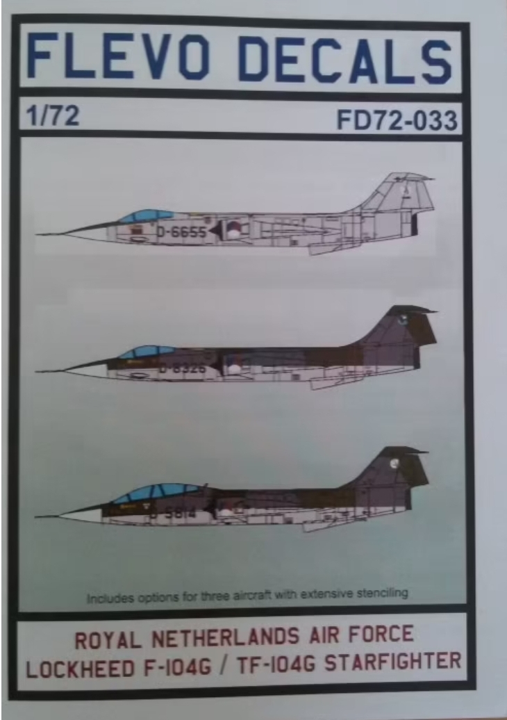 FD72-033 - RNAF F/TF-104G Starfighter - scale 1/72