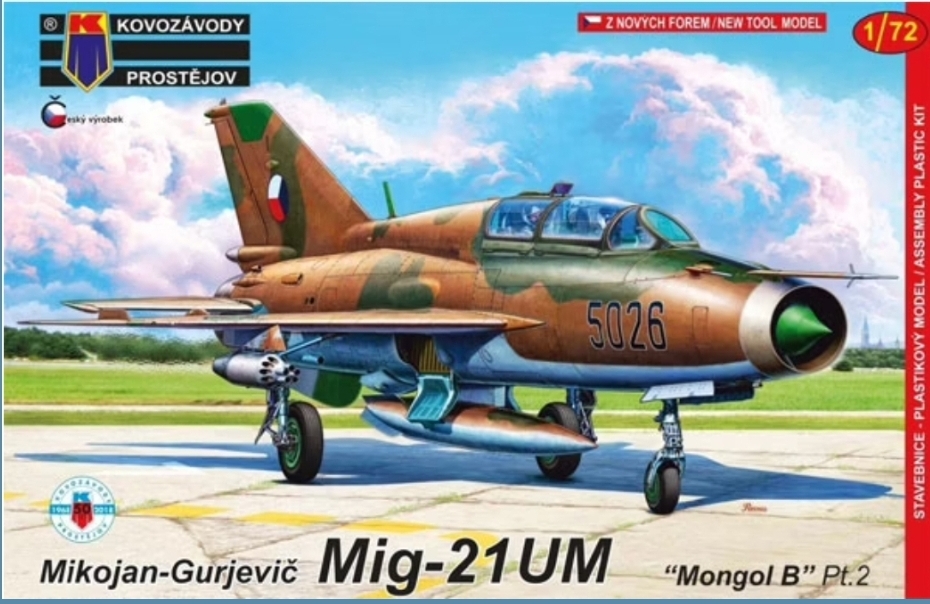 KPM0132 (voorraad) Mig-21UM Mongol, Czechslovak AF, 9 Fighter Regm, Bechyne, 1992 