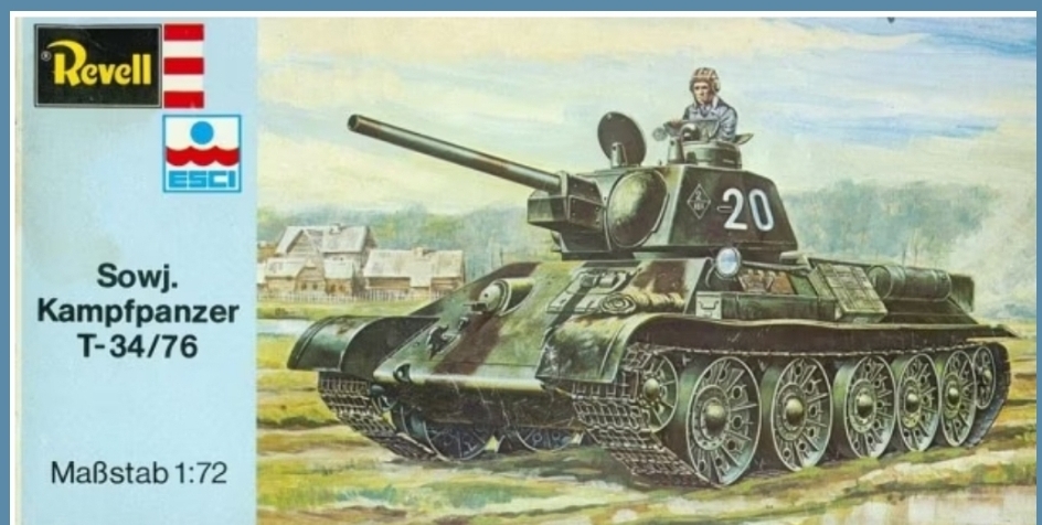 H2348 Soviet T-34/76 - Schaal 1/72 (mrt 1976)