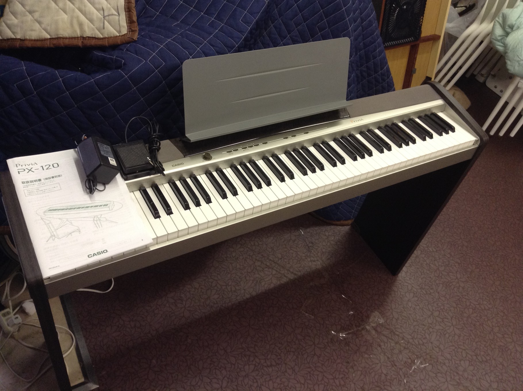 CASIO Privia PX-120 電子ピアノ(スタンド付) 2009年製 動作良好 取扱