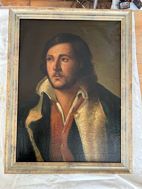 R.C. von Aufwind Restaurierung eines Ölgemäldes Atelier Aufwind in Freienried