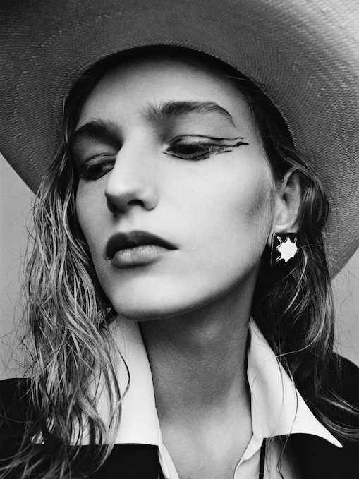 Model Mia Brammer Photographer Mathieu Rainaud Hair Nelson Stylist Emmanuelle Deluze Makeup Amelie Moutia
