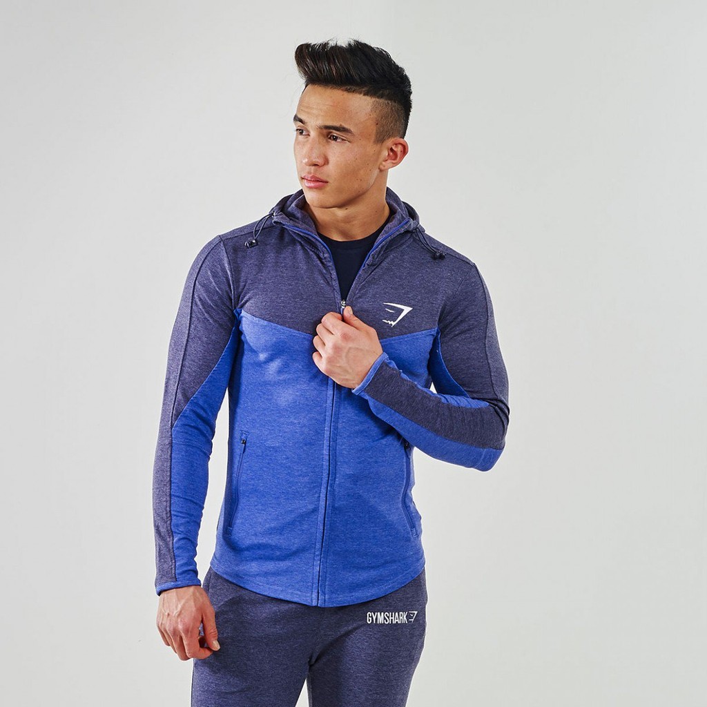 GymShark Fit Hooded Top V2 Navy / Light Blue GymShark Sportelano