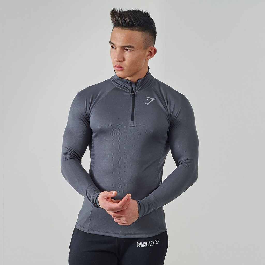GymShark Elevate Pullover Black / Charcoal GymShark Sportelano