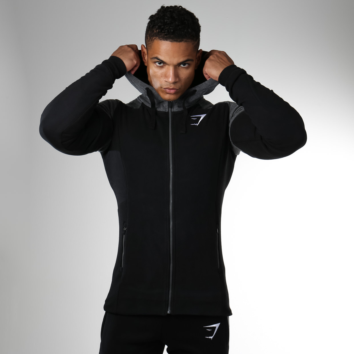 GymShark Pioneer Zip Hoodie Black GymShark Sportelano