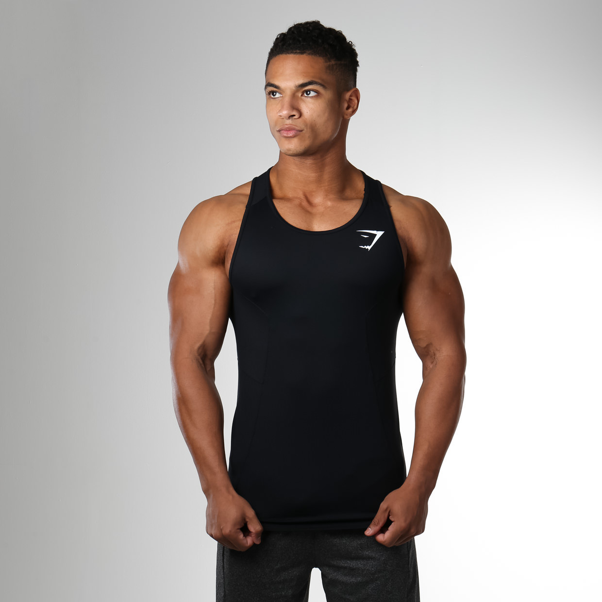 GymShark DRY Element Tank Top Black GymShark Sportelano