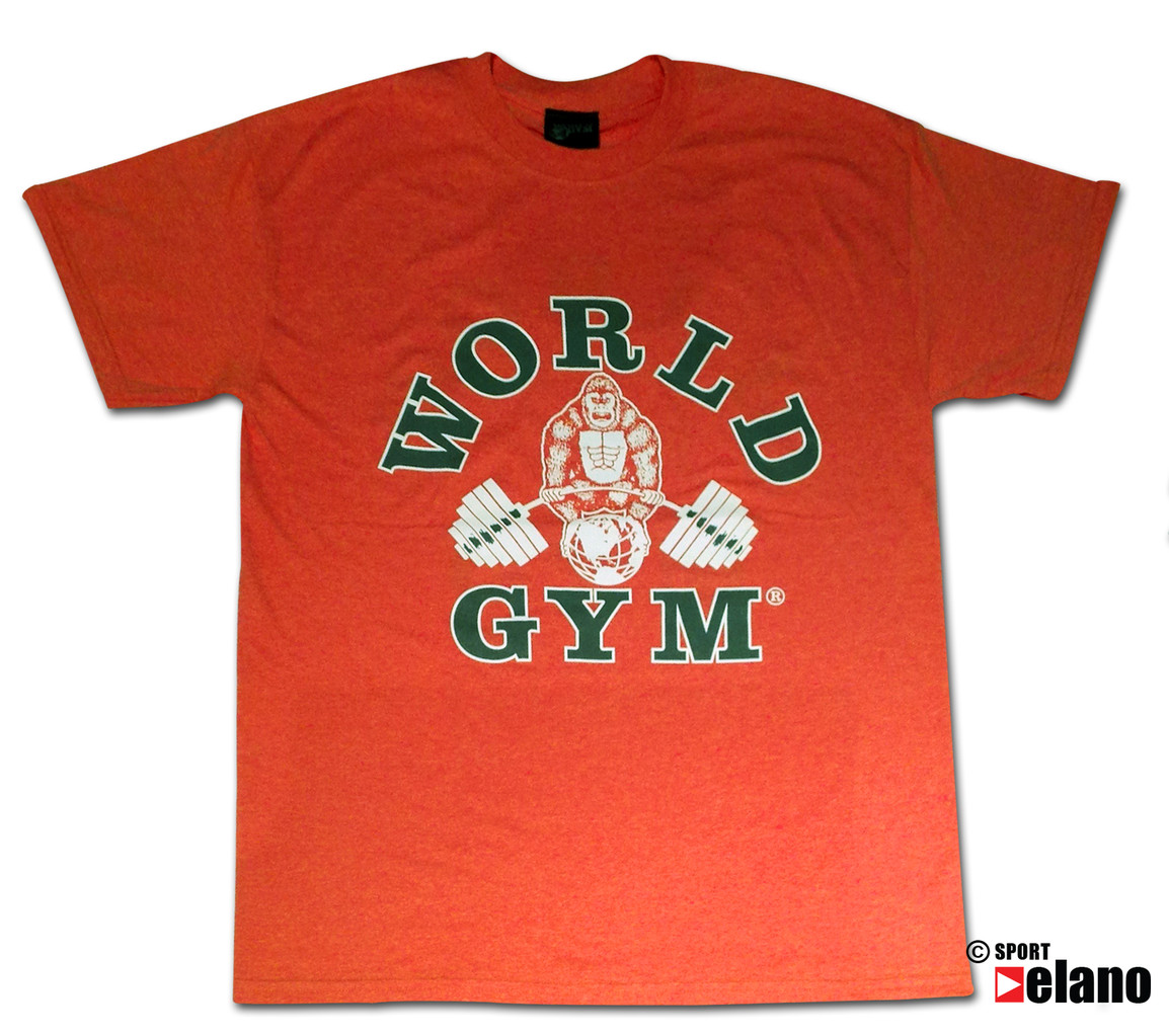 World Gym Classic TShirt Orange GymShark Sportelano