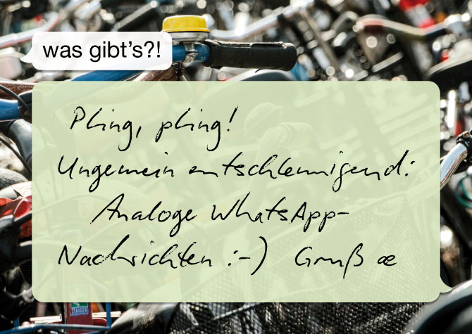 postkarte „whatsapp“