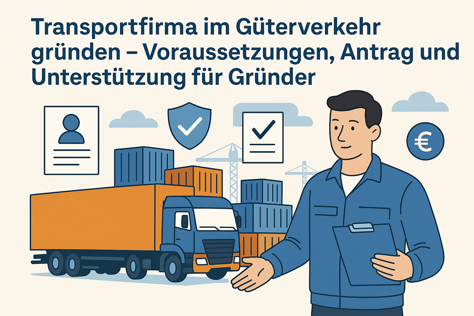 Transportfirma im Güterverkehr gründen – Voraussetzungen, Antrag und Schritt-für-Schritt-Erklärung