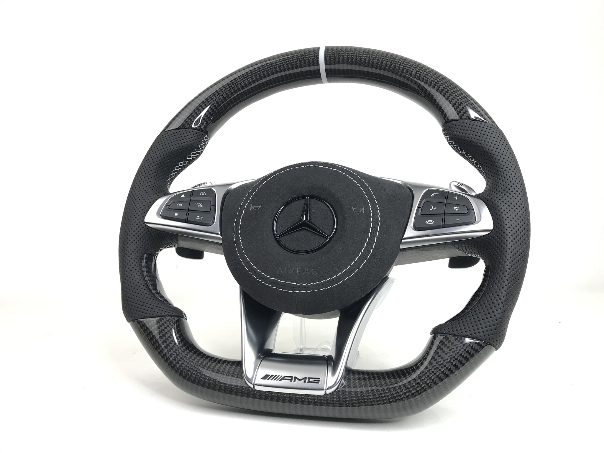 AMG E-KLASSE Carbon Lenkrad - PS Sattlerei Premium Handarbeit