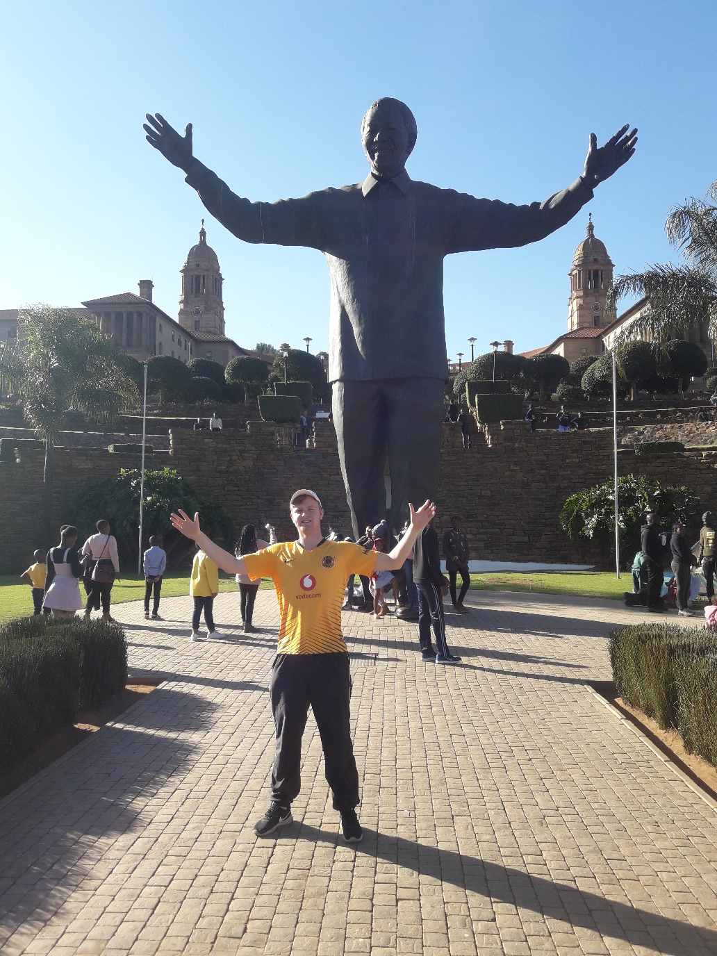 Union Buildings und Nelson Mandela Statue in Pretoria