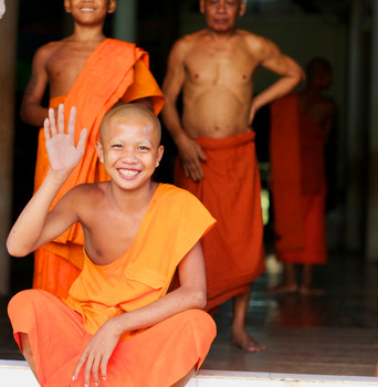 Mönche in Kampong Speu