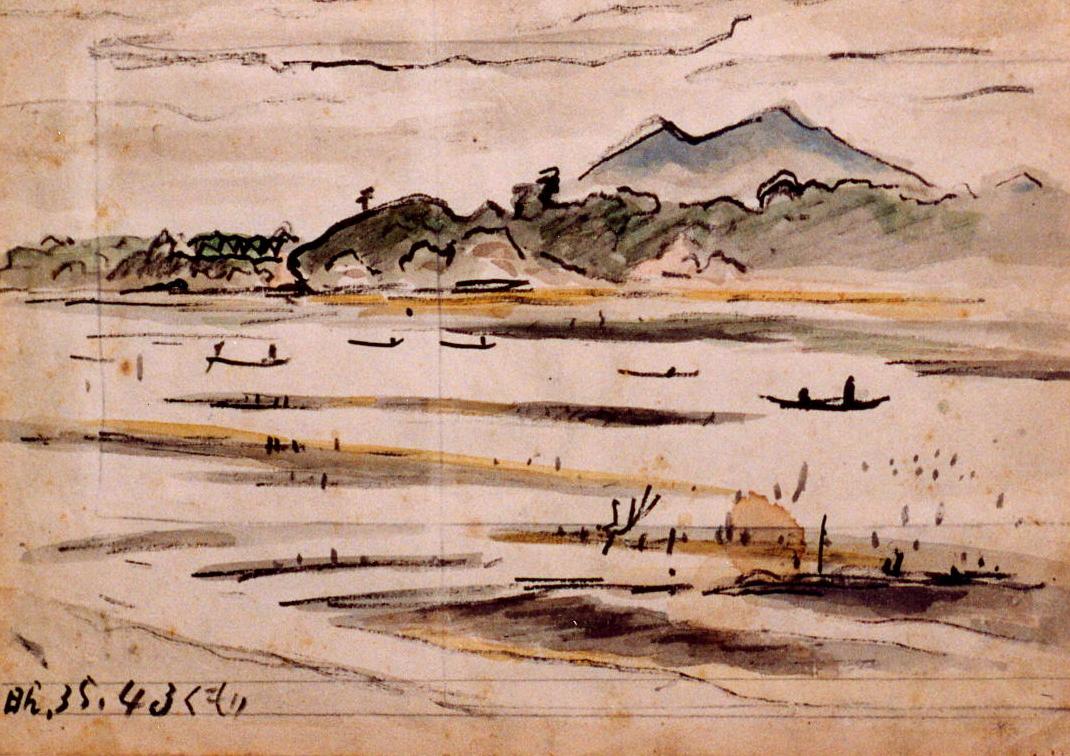 収蔵品展 鈴木草牛素描画展 - 龍ケ崎市歴史民俗資料館