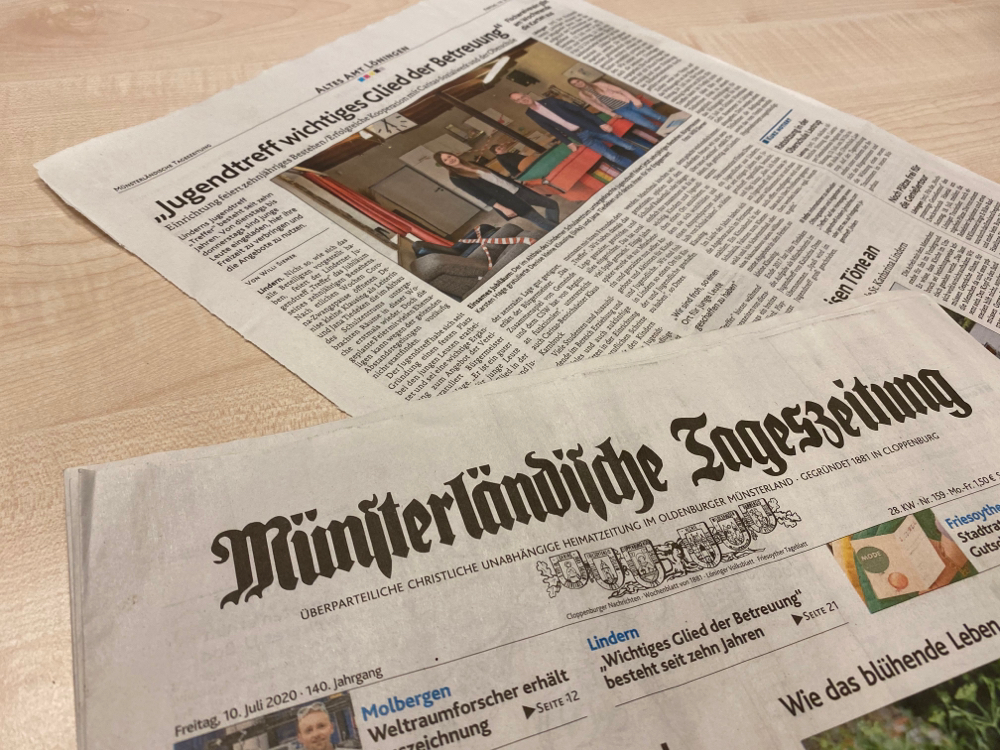 10. Juli 2020 Zeitungsartikel zum 10-jährigen Jubiläum