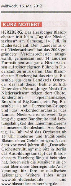 Harzkurier, 16.05.2012