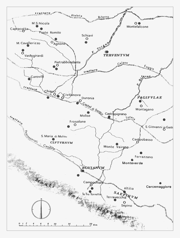 Territorio dei Sanniti a nord del Matese