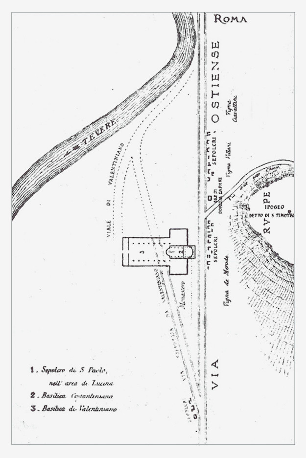 Planimetria area Basilica S. Paolo f.l.m.