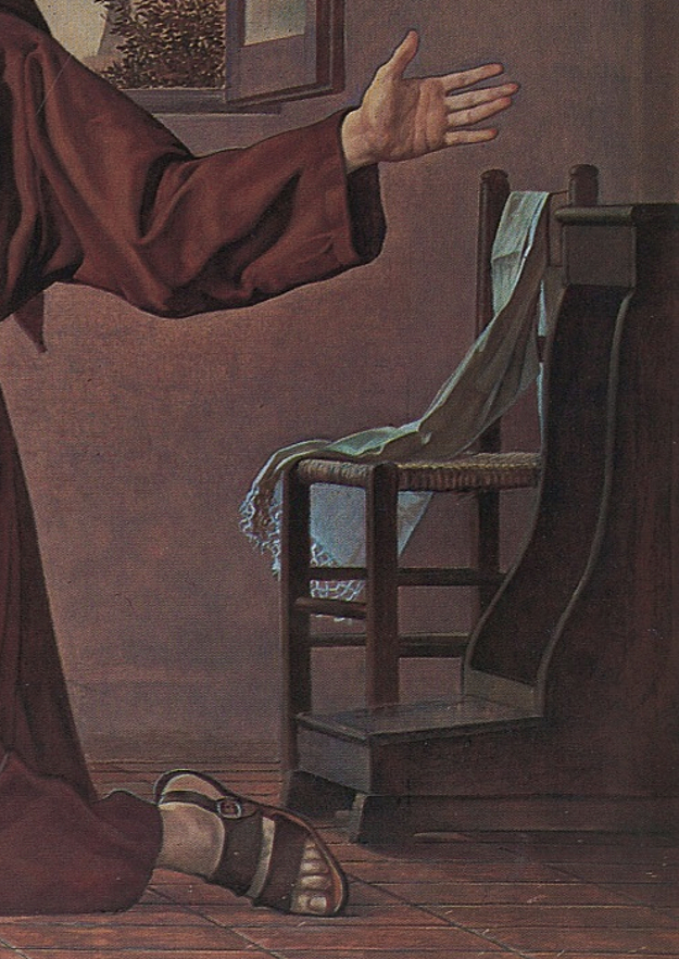 Amedeo Trivisonno Apparizione della Madonna a Padre Pio (1972). Campobasso chiesa di Santa Maria del Monte, particolare