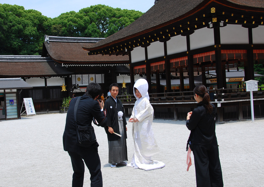 Wedding at Shimogamo-shrine