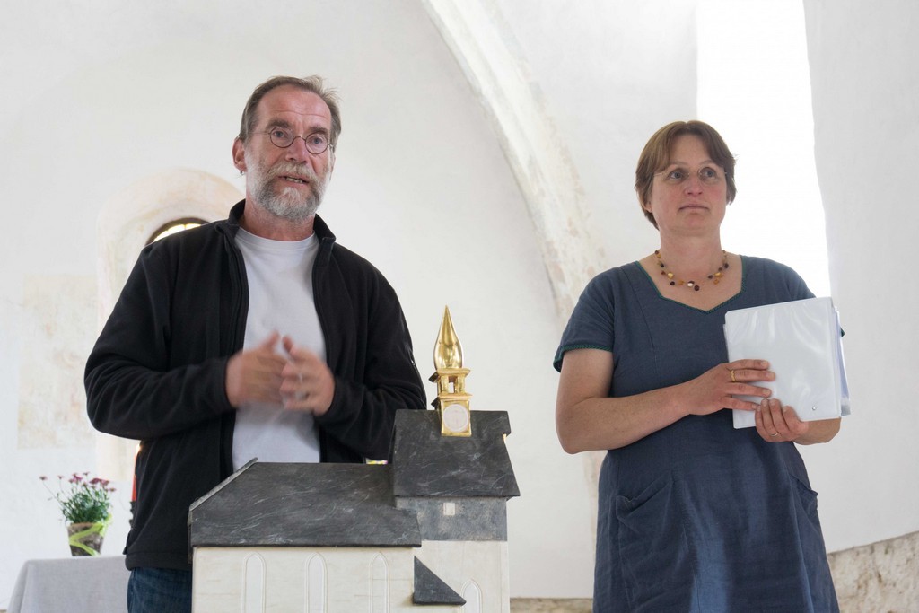Begrüßung durch Pfarrerin Frau Fritze und Herrn Zollmann