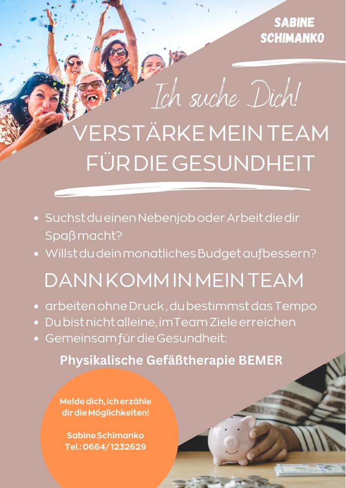 Komm in mein Team!