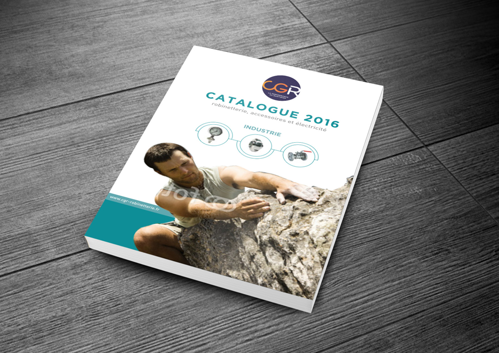 Proposition de couverture catalogue pour la société CGR.