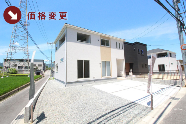 岡山県倉敷市玉島阿賀崎の新築一戸建て分譲住宅の外観 物件詳細ページにリンク