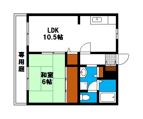 （所在地物件名）の賃貸物件 間取り図