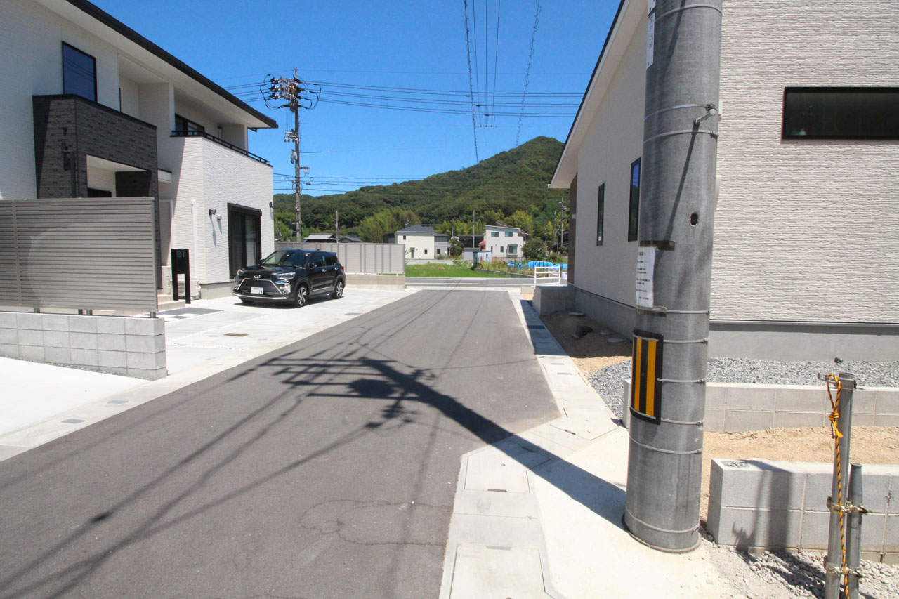 隣接道路（8月上旬撮影）